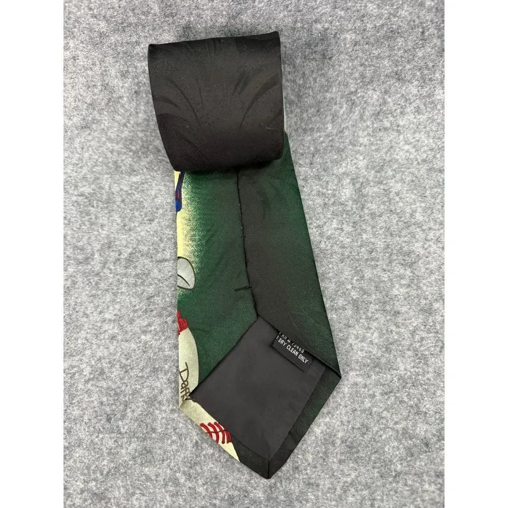 Vintage Looney Tunes Mania Mens Neck Tie Taz Tasmanian‎ Devil 1996 Dressy Work